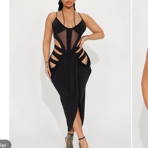 I Am The Moment Midi Dress - Black